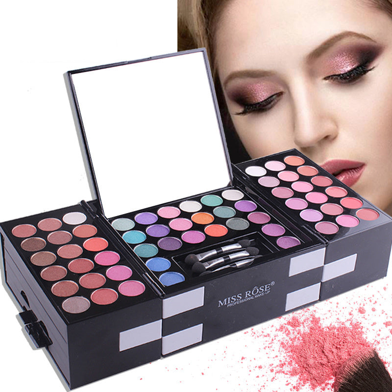 MISS ROSE 144 color 3 color 3 Color Eye shadow blush eyebrow makeup makeup makeup kit special wholesale