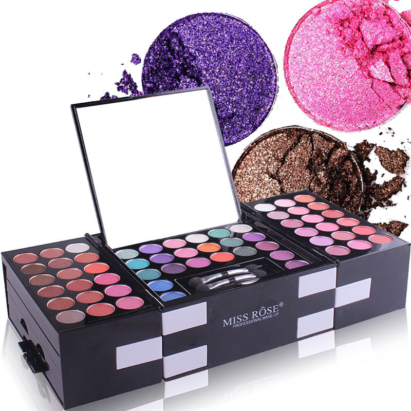 MISS ROSE 144 color 3 color 3 Color Eye shadow blush eyebrow makeup makeup makeup kit special wholesale