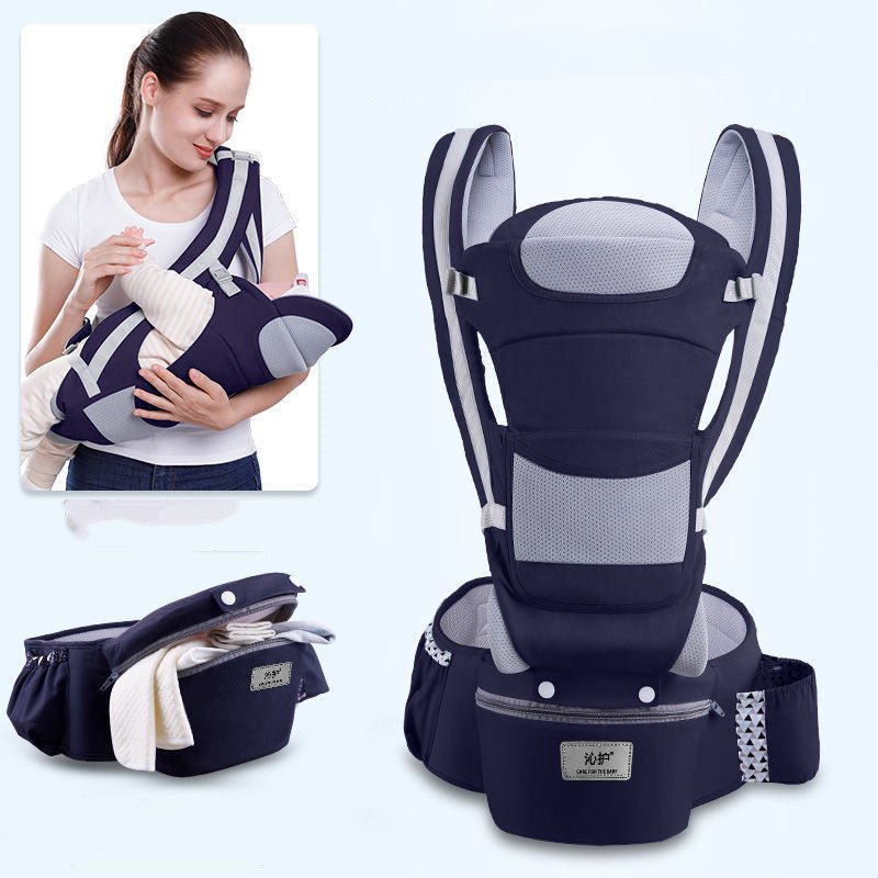 Ergonomic Baby Carrier Infant Baby Hipseat Carrier 3 In 1 Front Facing Ergonomic Kangaroo Baby Wrap Sling - WS EMPORIUM