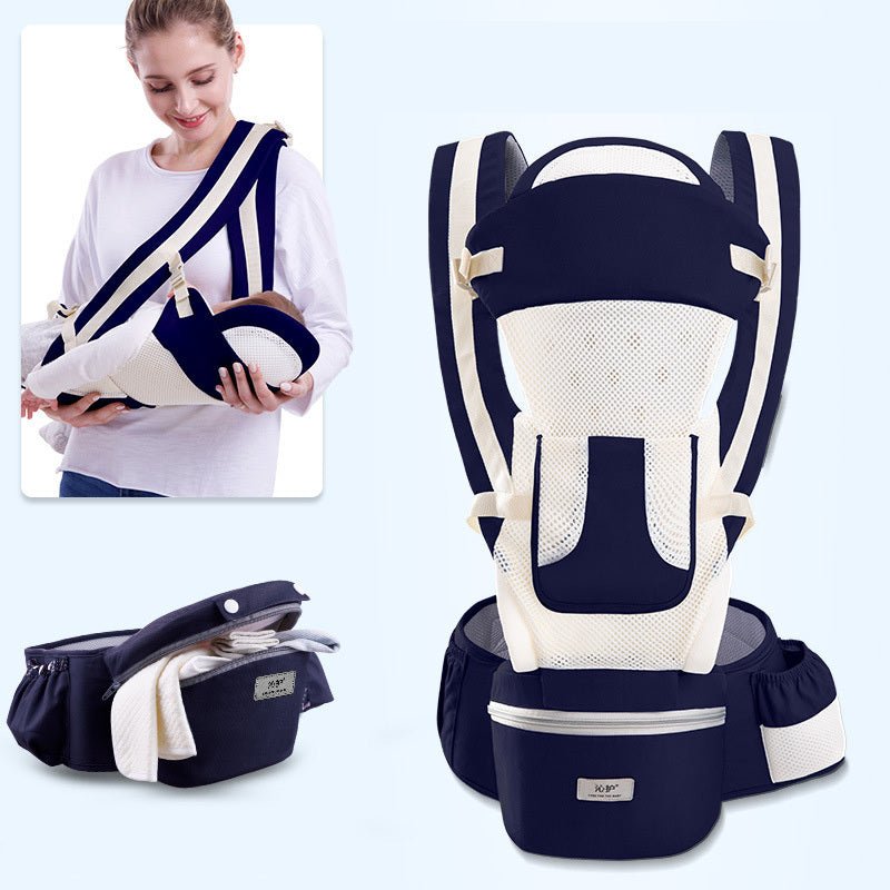 Ergonomic Baby Carrier Infant Baby Hipseat Carrier 3 In 1 Front Facing Ergonomic Kangaroo Baby Wrap Sling - WS EMPORIUM