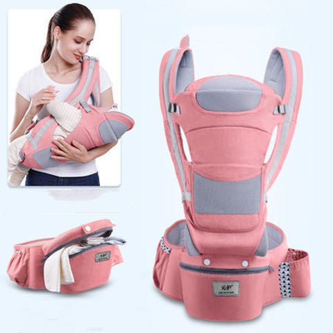 Ergonomic Baby Carrier Infant Baby Hipseat Carrier 3 In 1 Front Facing Ergonomic Kangaroo Baby Wrap Sling - WS EMPORIUM