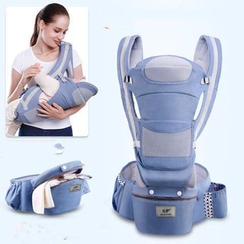 Ergonomic Baby Carrier Infant Baby Hipseat Carrier 3 In 1 Front Facing Ergonomic Kangaroo Baby Wrap Sling - WS EMPORIUM