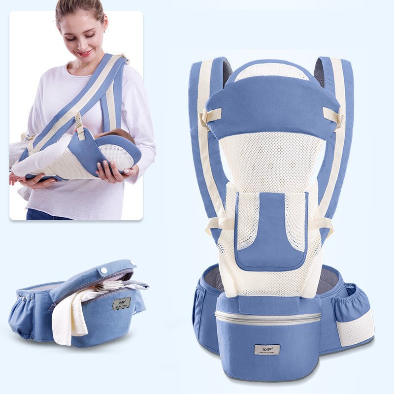 Ergonomic Baby Carrier Infant Baby Hipseat Carrier 3 In 1 Front Facing Ergonomic Kangaroo Baby Wrap Sling - WS EMPORIUM