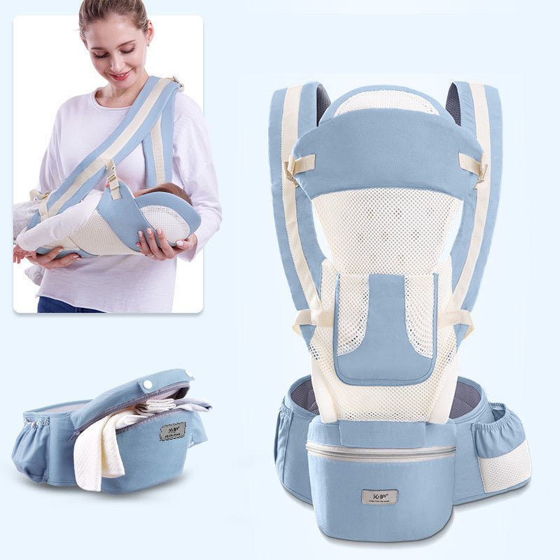 Ergonomic Baby Carrier Infant Baby Hipseat Carrier 3 In 1 Front Facing Ergonomic Kangaroo Baby Wrap Sling - WS EMPORIUM